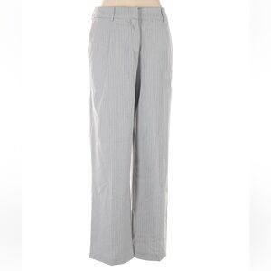 Rachel Zoe Light Gray Striped Wide Leg Pants